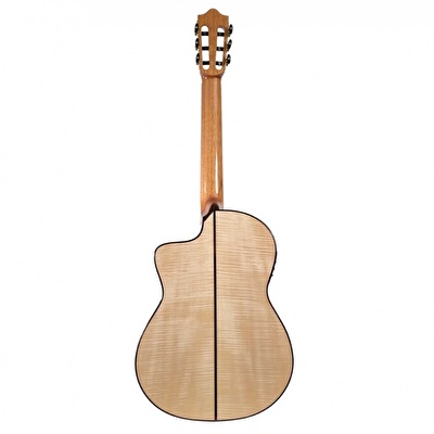 Martinez Almeria Luthier Maple Cutaway Elektro Klasik Gitar